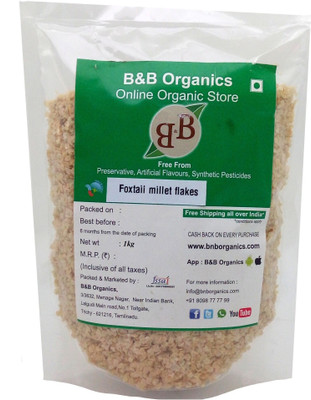 

B&B Foxtail millet flakes / Thinai aval (1 kg)(1000 g, Pouch)