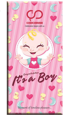 

Chocodusk It's a Boy (Pink) Chocolate Bars(100 g)