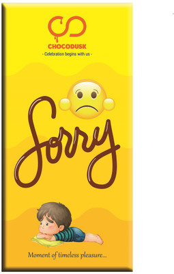 

Chocodusk Sorry (Yellow) Chocolate Bars(85 g)