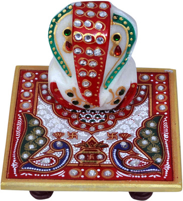 

Craft Trade Meenakari art Marble All Purpose Chowki(Multicolor, Pack of 2)