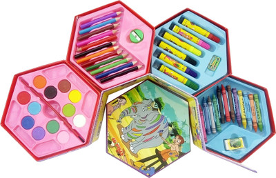 

Ashmaadi Mixed color Round and other Shaped Color Pencils(Set of 46, Mixed Color)