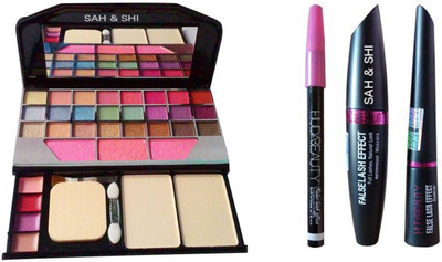 

Sah&Shi Eyebrow Black Pencil With Huda Mascara & Huda Liquid Eyeliner With TYA Makeup Kit 6155(Set of 2)