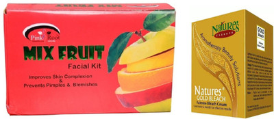 

Pink Root MIX FRUIT KIT 83G WITH NATURE'S ESSENCE 43G GOLD BLEACH(Set of 2)