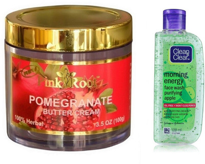 

Pink Root RASPBERRY SCRUB 100G WITH APPLE FACE WASH(Set of 2)