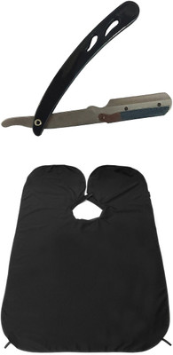 

JAGTEK Combo Of Beard Shaving Apron / Stainless Steel Shaving Razor With Plastic Razor(Set of 02)