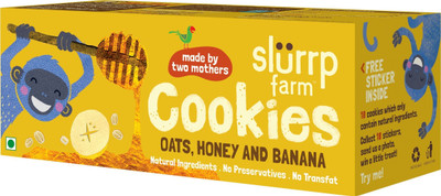 

Slurrp Farm Oats, Honey & Banana Cookies(75 g)