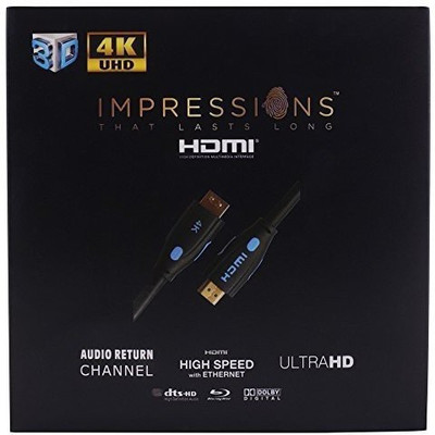 

Impressions 2160P (2.0V) Gold Plated 2 M Connector 4K with Ethernet HDMI Cable(Mobile, Laptop, Tablet, Mp3, Gaming Device, Black)