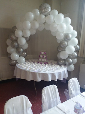 

PartyFavorsFactory White Small Balloon Stand - 398