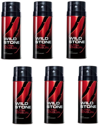 

Wild Stone Ultra Sensual Deodorant 40ML Each (Pack of 6) Deodorant Spray - For Men(240 ml, Pack of 6)