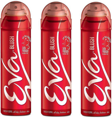 

EVA BLUSH PACK OF 2 Body Spray - For Women(375 ml, Pack of 3)