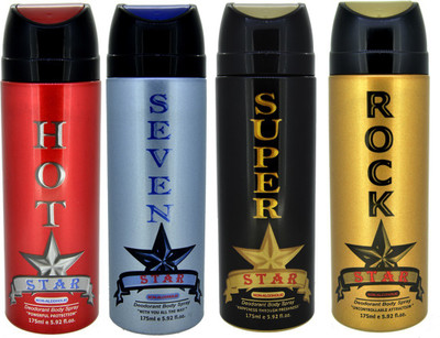 

MELANGE Unisex Deodorant Spray-175 Ml Deodorant Spray - For Men & Women(700 ml, Pack of 4)
