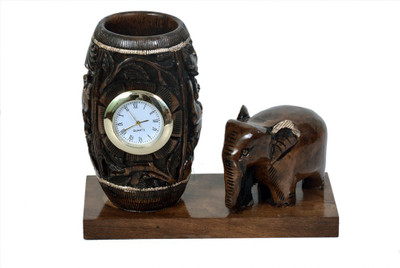 

Craft Trade 1 Compartments Wood Pen Stand(Brown)