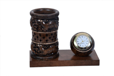 

Craft Trade 1 Compartments Wood Pen Stand(Brown)