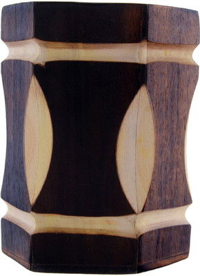 Craft Trade 1 Compartments Wooden Pen Stand(Brown)