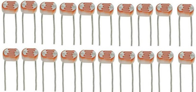 

MONGIA 20 X LDR Photocell Sensor LIGHT DEPENDENT RESISTOR for Projects Electronic Components Electronic Hobby Kit