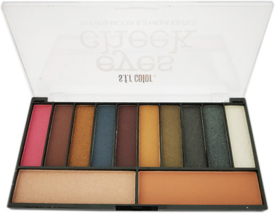 

s.f.r color Eyes Cheek 10 Eyeshadow 02 Highlighter -6788-(Shade No 01# 36.6 g(Multicolor)