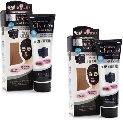 

Vihado Charcoal Mask Cream Oil Control Anti Black Head Mask Cream | Be Pollution Free Pack of 2 (260 ml)(130 ml)