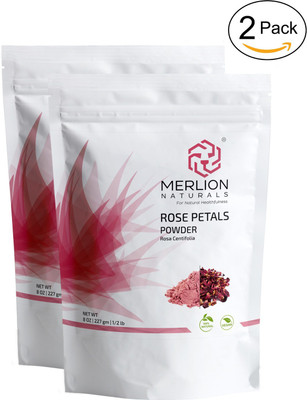 

Merlion Naturals Rose Petals Powder (Rosa Centifolia) - 454gm (2 Pack of 227gm) - All Natural I For Facial Mask Formulations(454 g)