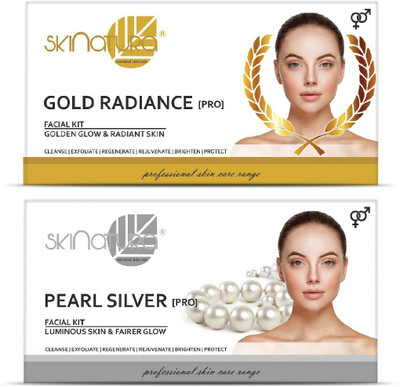 

Skinatura Gold Radiance + Pearl Silver Facial Kit 230 g(Set of 2)