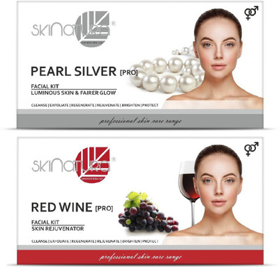 

Skinatura Pearl Silver + Red Wine Facial Kit 230 g(Set of 2)