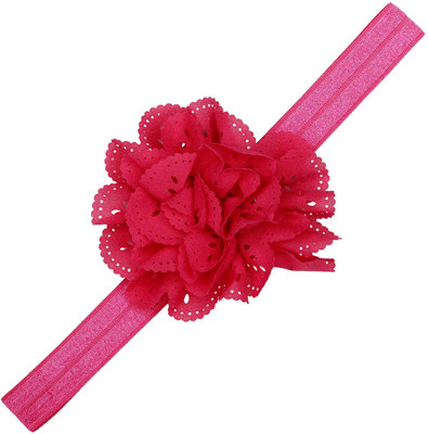 

Pikaboo Eyelet flower headband - Fuchsia Head Band(Red)