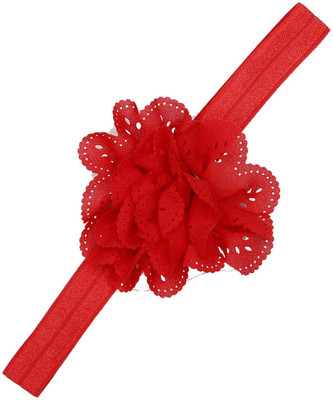 

Pikaboo Eyelet flower headband - Red Head Band(Red)