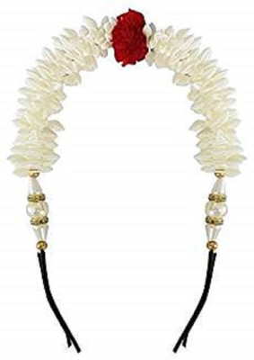 

JAGTEK Hair Accessories For Bun Making Gajra pins Accessories For Bridal Girls / New Style Juda Bun Decoration Hair Gajra For Bridal Accessories For Girls Set of 1 Hair Accessory Set(White)