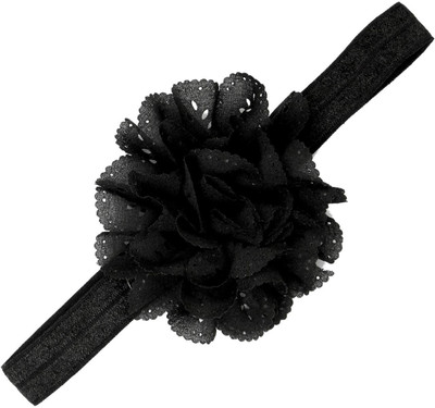 

Pikaboo Eyelet flower headband - Black Head Band(Black)