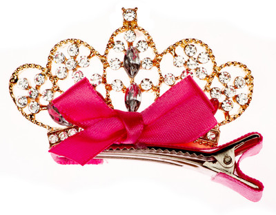 

Pikaboo Alligator Hair Clip Shiny Leaf Motif For Girl ( Fuchsia ) Hair Clip(Pink)