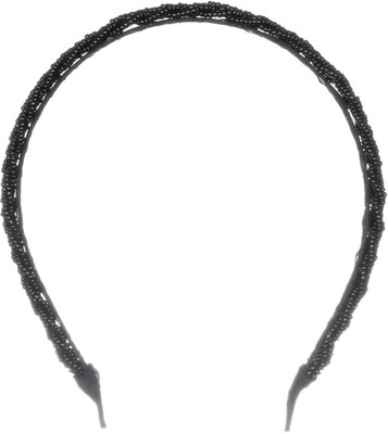 Pikaboo Shiny beaded hair band Hair Band(Black)