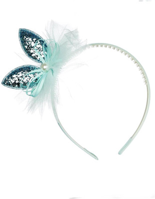 

Pikaboo Sparkly bunny turquoise blue hairband. Hair Band(Blue)