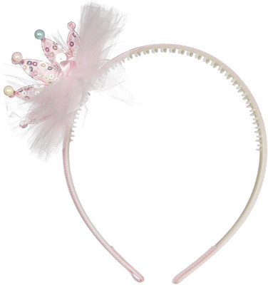 

Pikaboo Hairband with shimmery applique Hair Band(Pink)