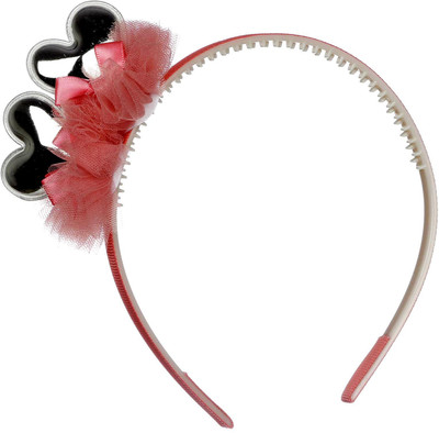 

Pikaboo Double hearted shiny hair band Hair Band(Pink)