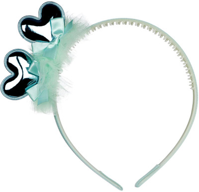 

Pikaboo Double hearted shiny hair band Hair Band(Blue)