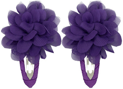 

Pikaboo A Pair Of Floral Tic-Tac Hair Clips For Girl ( Midnightblue ) Hair Clip(Blue)