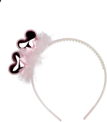 

Pikaboo Double hearted shiny hair band Hair Band(Pink)