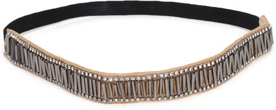 

SVAZ Beaded Wide Headwrap Elastic Hairband for Women and Girls Head Band(Multicolor)