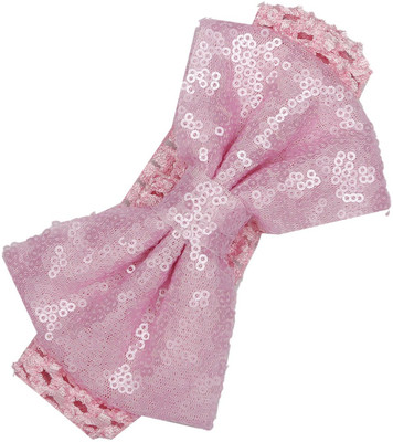 

Pikaboo Big Sequin Bow Headband - Pink Head Band(Pink)