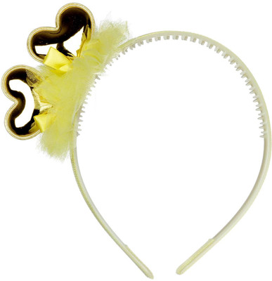 

Pikaboo Glittery heart shaped hair band Hair Band(Yellow)