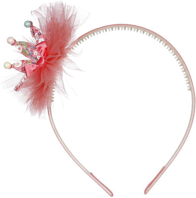 

Pikaboo Hairband with shimmery applique Hair Band(Pink)
