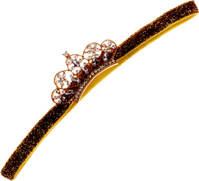 

Pikaboo Sparkly golden tiara headband Head Band(Green)