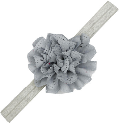 

Pikaboo Eyelet flower headband- Grey Head Band(Grey)