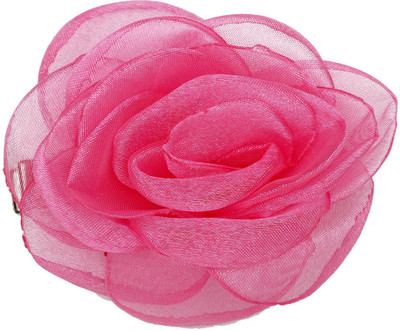 

Pikaboo Floral Design Alligator Hair Clip For Girl ( Fuchsia ) Hair Clip(Pink)