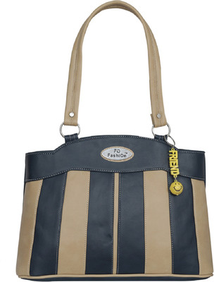FD Fashion Women Shoulder Bag(Beige, Blue)