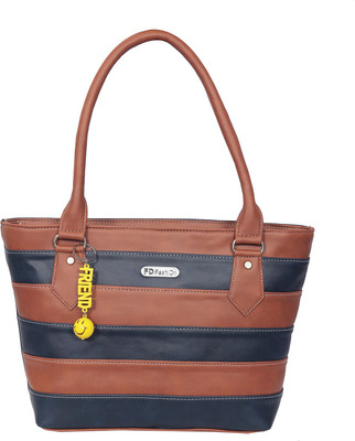 

FD Fashion Shoulder Bag(Tan, Blue), Blue;tan