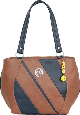 

FD Fashion Women Shoulder Bag(Tan, Blue), Blue;tan