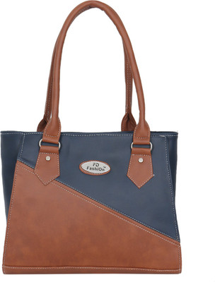 

FD Fashion Women Shoulder Bag(Tan, Blue), Blue;tan