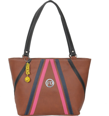 

FD Fashion Women Shoulder Bag(Brown, Black), Black;brown