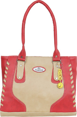 

FD Fashion Soft Shoulder Bag(Beige, Red)
