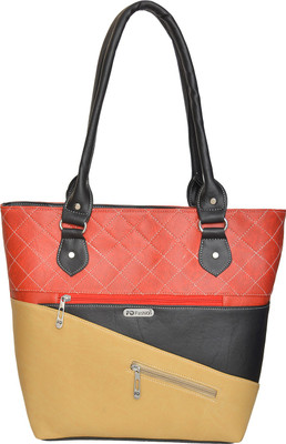 

JH handbag Hand-held Bag(Red, Black), Black;red